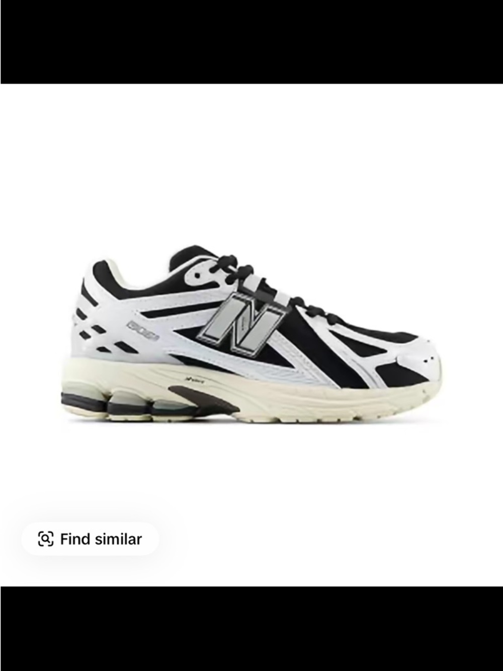 New Balance Black & White Running Sneaker